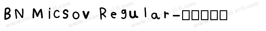 BN Micsov Regular字体转换